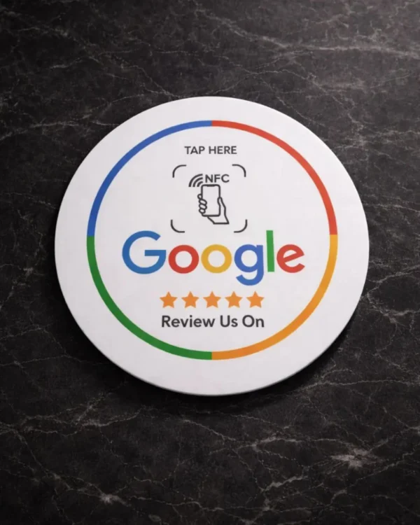 Placa NFC para Reseñas de Google; Fotoproducto personalizado